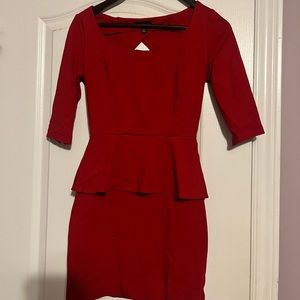 Red professional dress